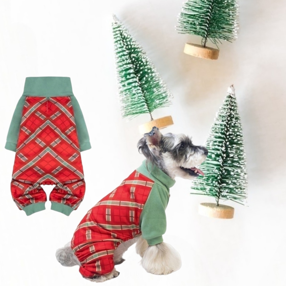 🐾Dog Christmas Pajamas Pjs Onesie, M